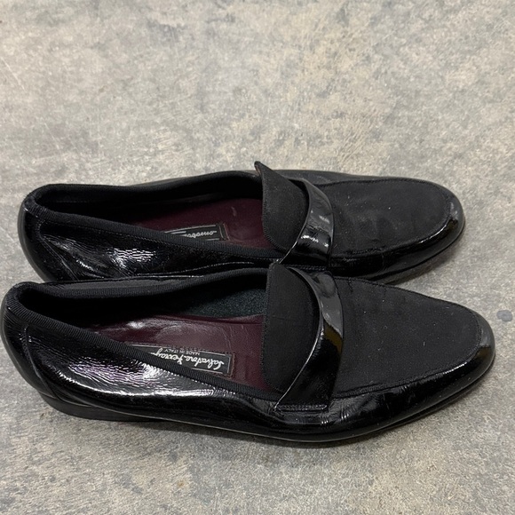 Salvatore Ferragamo Glossy Black Men\'s Slip-Ons main image 5